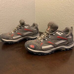The North Face Trail Hiking Vibram Gray Fuchsia Womens Size 8.5 No Insoles